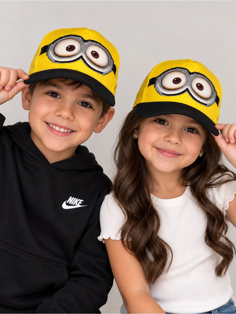 Universal Yellow Minion Eye Costume Cap with Black Brim Unisex Youth/Kids